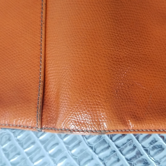 LOEWE FRONT FLAP  WALLET IN TANGERINE CALFSKIN - Picture 10 of 11